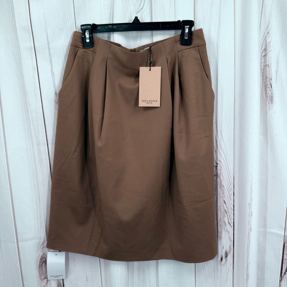 MM Lafleur Women’s 10 Camel Remy Office Core Career Skirt New
